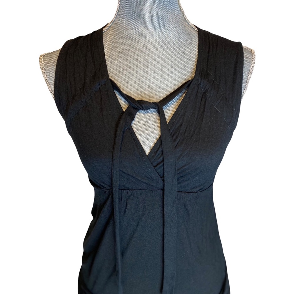 H&M Black Tank Top Summer Dress Rayon Stretch